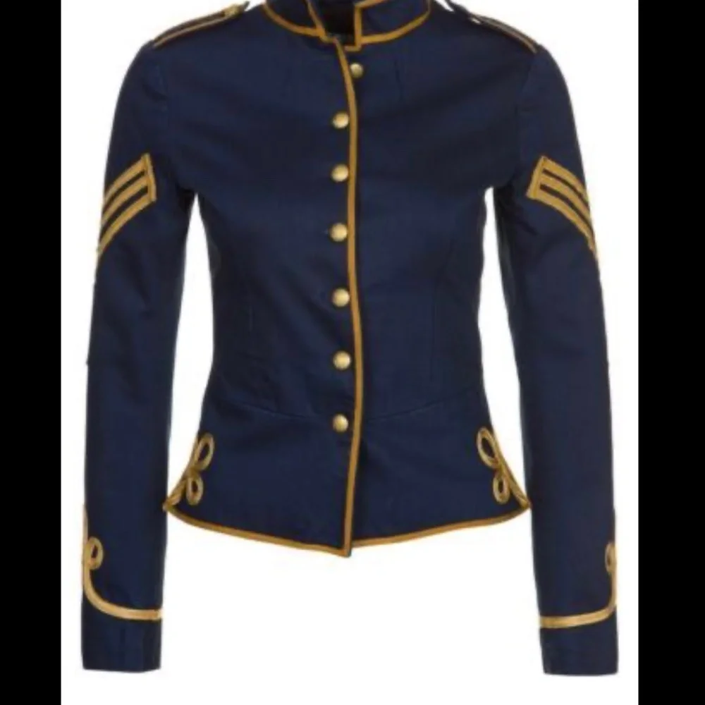 Ralph Lauren Women's Denim Supply Military Officer Jacket - Picture 5 of 12